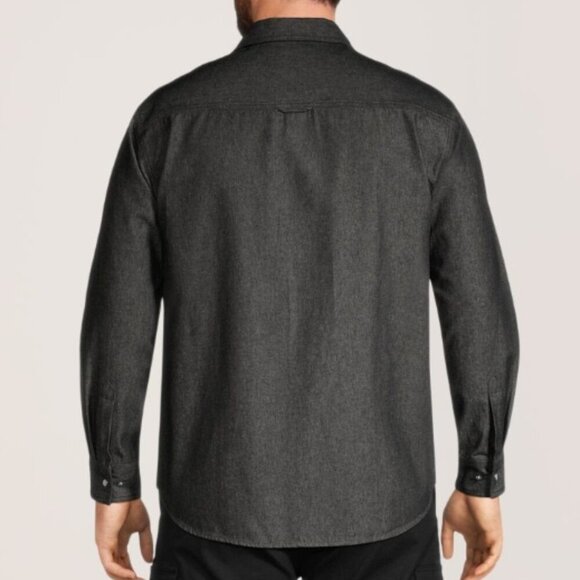 Dakota Men's Size 3XL Black Work Pro Snap Front Cotton Denim Shirt - Picture 2 of 9